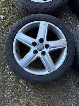 SADA ALU KOL 5x112 R17 ET45, LETNÍ PNEU BARUM - 4