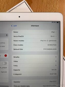 Apple Ipad Air 3 64 GB Cellular,nabijecka,kabel,klavesnice - 4