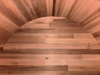 Luxusní Fínska sauna z cedru pro 4-6 osob s panoram.oknem - 4