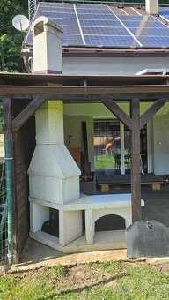 Zahradní rohový krb Eneko Exklusiv s udírnou - 4