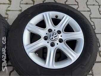 4x al kola 5x120 16 + pneu letní 215/65 R16C - 4