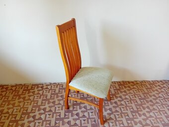 Jídelní rozkládací stůl + 6 židlí - třešeň - 4