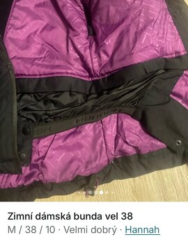 Zimní dámská bunda vel 38 - 4