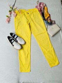 Žluté dámské kalhoty, Calliope, vel. M - 4