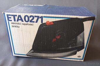 Retro napařovací žehlička ETA 0271 s krabicí a návodem - 4