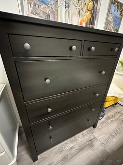 Komoda Ikea Hemnes černohnědá - 4