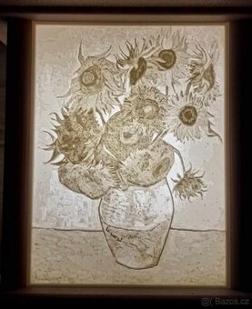 Lucerna na baterky, 3D tisk -s obrázky Van Gogha - 4