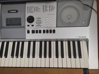 Sestava Keyboard Yamaha PSR E 413+adaptér+stojan na klávesy - 4