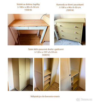 Žlutá skříň IKEA HEMNES - 4