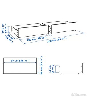 Šuplíky MALM Ikea 4ks - 4