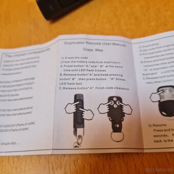 Univerzální dálkové od pohonu brány s pevným kódem 433 MHz - 4