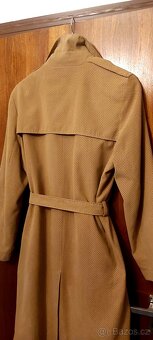 Trenčkot, kabát, béžový, vel. 38, M-L - 4