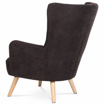 Křeslo ušák AK-311 hnědá látka - 4