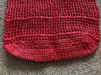 Nové lýkové tašky na knoflíky - červená, fialová - 4