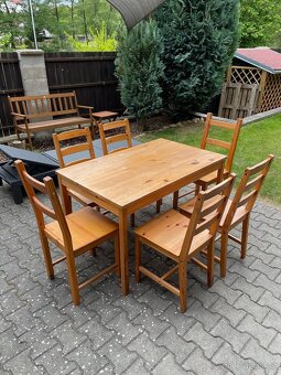 Jídelní sestava - stůl a 6x židle - 4