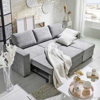 Rozkládací rohová sedačka - 4