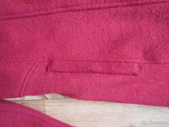 Vlněný kvalitní kabát Tom Taylor, vel. M/38, červený - 4