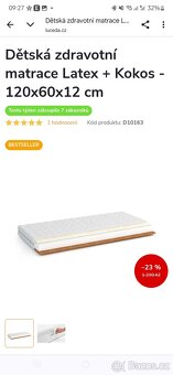 Postylka se zdravotní matrací a příslušenstvím - 4