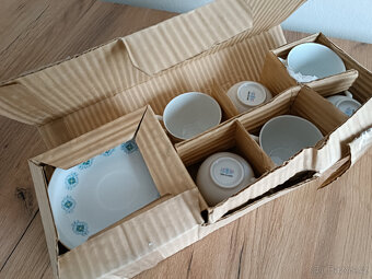 Porcelánový kávový moka servis mini - 4