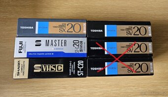 FUJI-SHARP-TOSHIBA Profi Japonské videokazety S-VHS-C - 4
