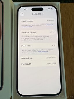 Apple iPhone 15 pink 128GB, v záruce do 8/2027 - 4