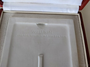 LENIN - Meissen porcelánová plaketa - 4