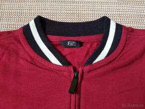 Mikina červená na zips (M) - 4