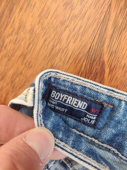 Dámské rifle Pepe Jeans – Boyfriend střih – JOLIE – míry viz - 4