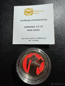 Luxusní stříbrná mince Germania Mint - Iron Cross 2019 - 4