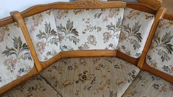 Masivní rohová lavice +1x židle - 4