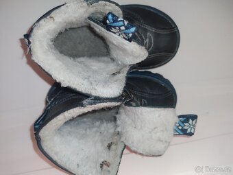 BOTY16_Kožené zimní boty dětské vel. 21 - 4