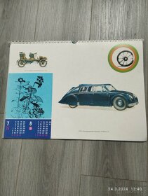 Krásný,retro kalendář 1976 Tatra Kopřivnice. - 4