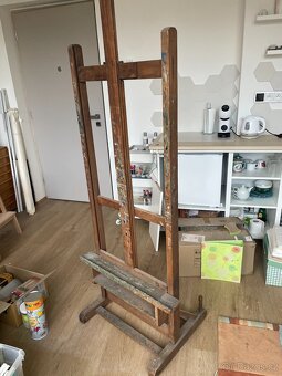 Malířský ateliérový stojan - masiv - 4