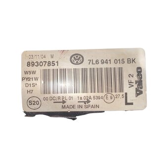 Levý xenon světlo 7L6941015BK VW Touareg 7L r.v. 2005 - 4