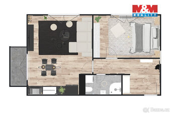 Prodej bytu 2+kk, 63 m², Žleby - 4