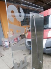 Stojan reklamní skleněný nerez moderní designový za 499 kč - 4