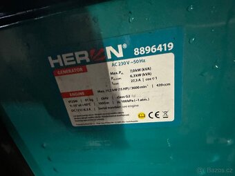 Elektrocentrála HERON - 7KVA, 32A, 30mth. - 4