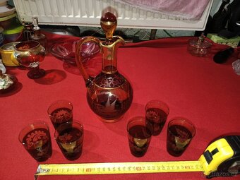 Sklo - korbely, popelníky, karafy, flakony, vázy, grogovky - 4