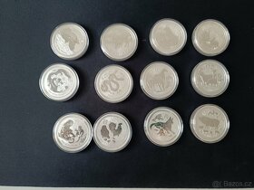 Sada stříbrných mincí Lunární série II / 12x2 oz - 4