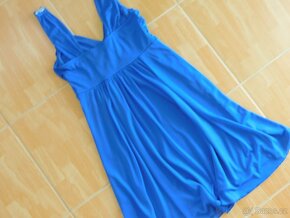 Modré společenské šaty Bonprix XS-M - 4