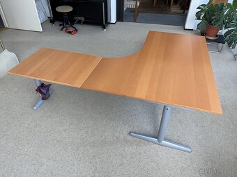 Rohový pracovní kancelářský stůl IKEA - 4