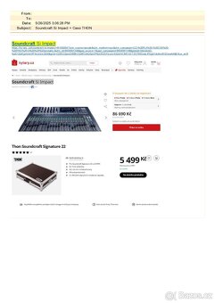 PRODÁM SOUNDRAFT Si Impact + case a StageBox 32r + 19"Case - 4