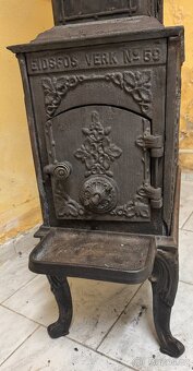 Norská litinová starožitná kamna Č.: 59 - 4