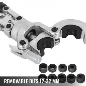 Hydraulické lisovací kleště, tlak 8 tun na ALPEX nebo měď - 4