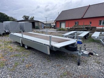 Přívěsný vozík 500x195cm, 3000kg, nájezdy, 130km/h - 4