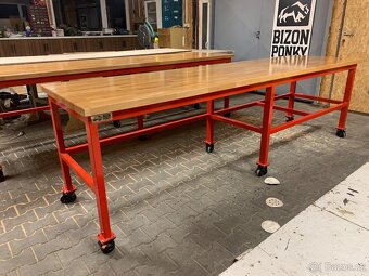 Dílenský ponk pracovní stůl  Bizon 2000x700x890mm - 4