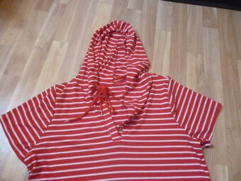 pruhaté dlouhé triko šaty vel. 4XL - 4