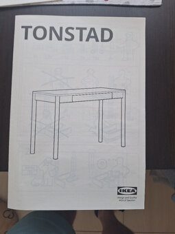 psací stůl - nový 120 x 47 cm, barva dub - 4