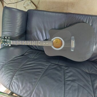 Elektro-akustická kytara Squier Fender SA-105CE, krásný stav - 4