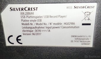 Gramofon HG02986 SilverCrest - 4